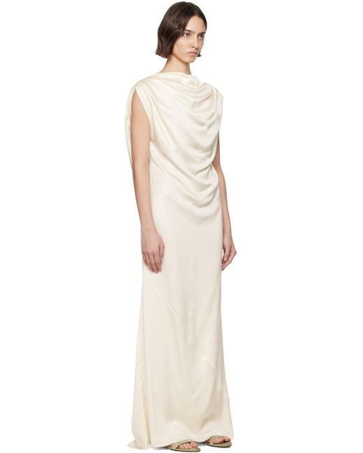 Kallmeyer Black Off- Toma Draped Maxi Dress