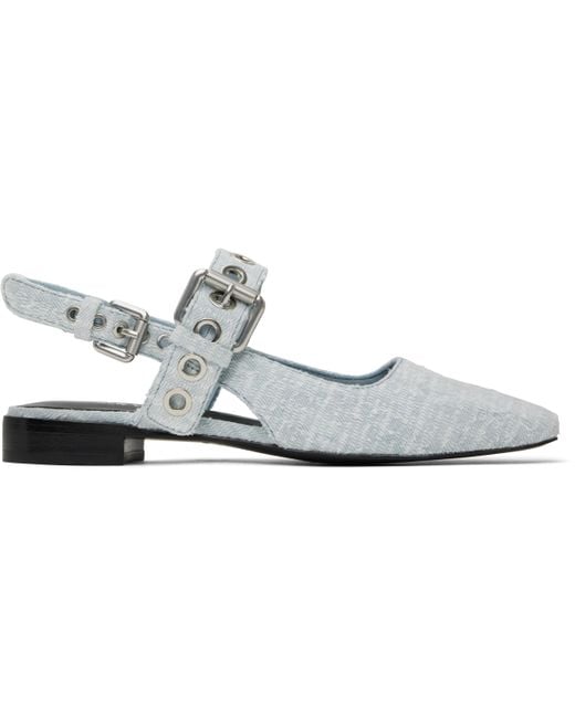 Rag & Bone Black Moto Astra Slingback Slippers