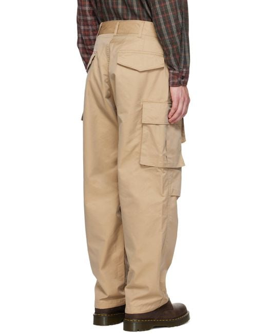 Engineered Garments Natural Khaki Iridescent Fa Cargo Pants for men