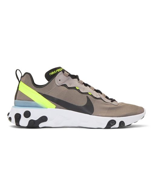 Nike Pink React Element 55 'pumice' Shoes for men