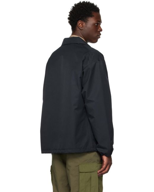 Nanamica Black Coach Jacket for men