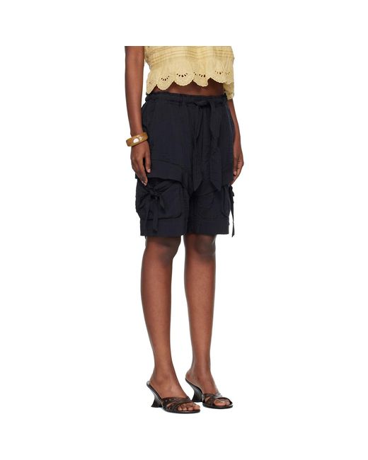 Isabel Marant Black Bermia Shorts
