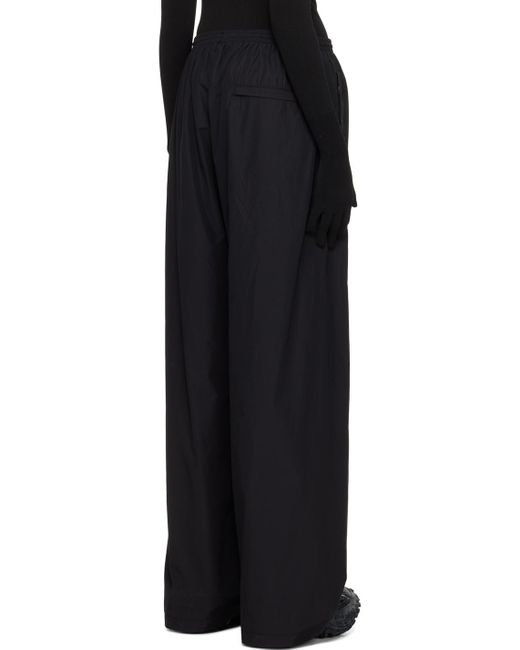 Balenciaga Black Drawstring Track Pants for men