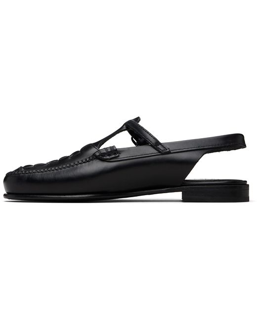 Hereu Black Roqueta Loafers