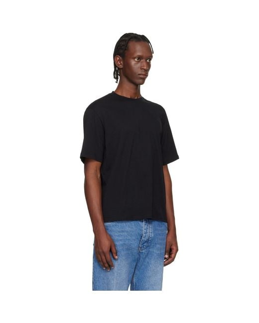 Studio Nicholson Black Bric T-Shirt for men