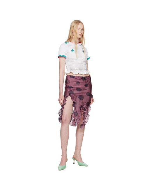 Conner Ives Multicolor Reconstituted Shirred Henley T-Shirt