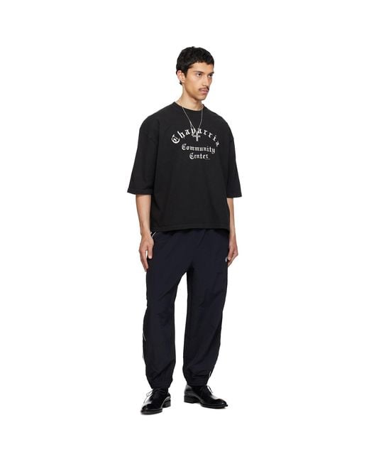 Willy Chavarria Black 'Chavarria Community Center' Buffalo T-Shirt for men