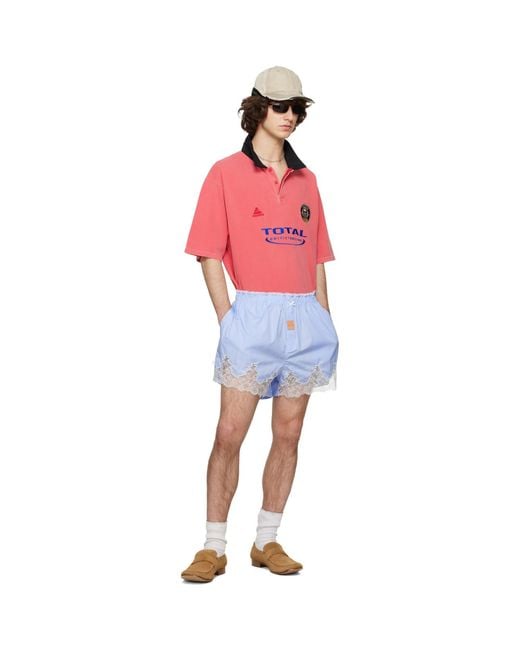 Martine Rose Blue 'French Knickers' Shorts for men
