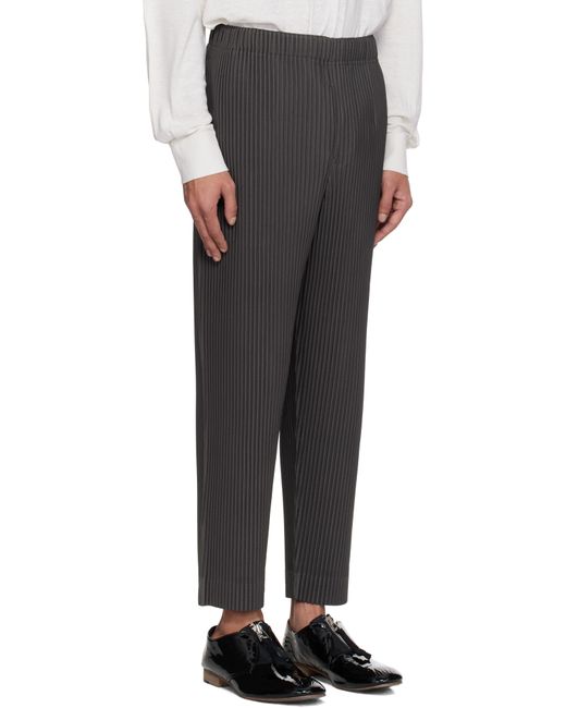 Homme Plissé Issey Miyake Black Monthly Color March Trousers for men