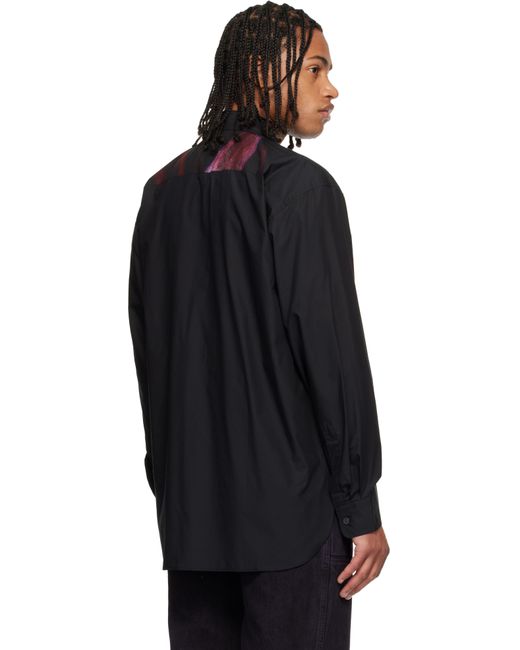 Dries Van Noten Black Loose Cotton Shirt for men