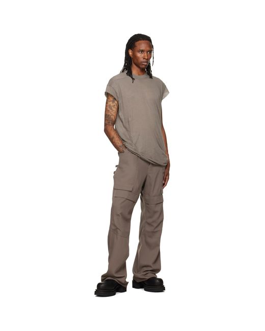 Rick Owens Brown Tower Stefan Cargo Pants for men