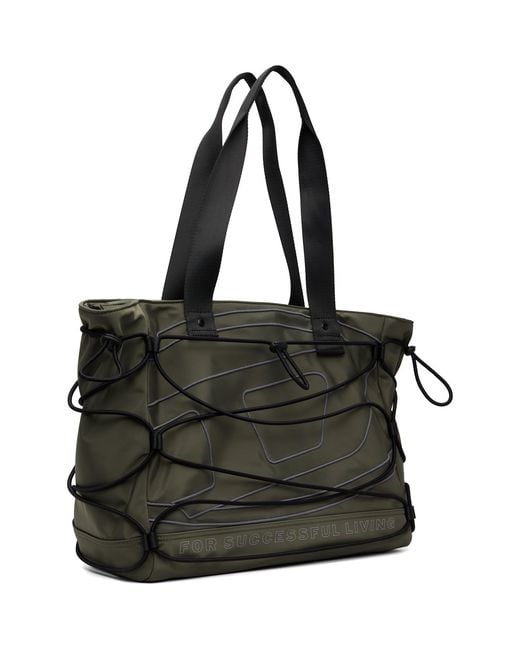 DIESEL Black Khaki Tech-D M X Tote for men
