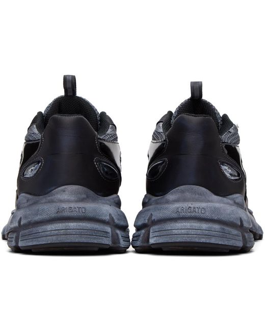 Axel Arigato Black Marathon Dip-dye Leather And Mesh Sneakers for men