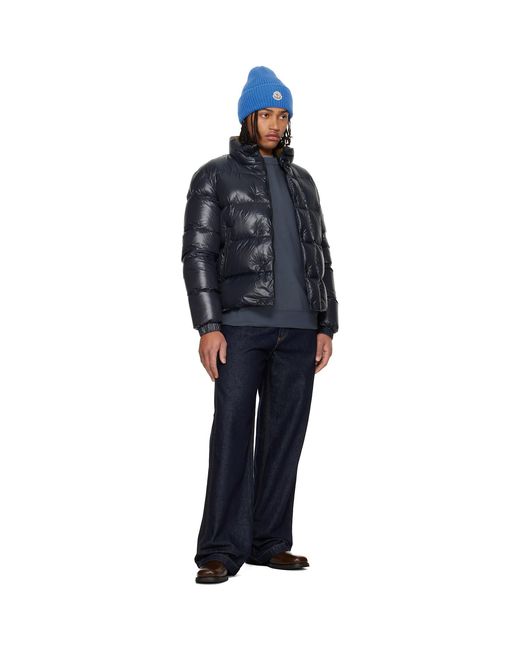 Moncler Blue Tripiti Short Down Jacket for men