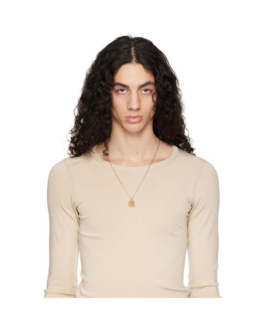 Emanuele Bicocchi Metallic Pendant Necklace for men