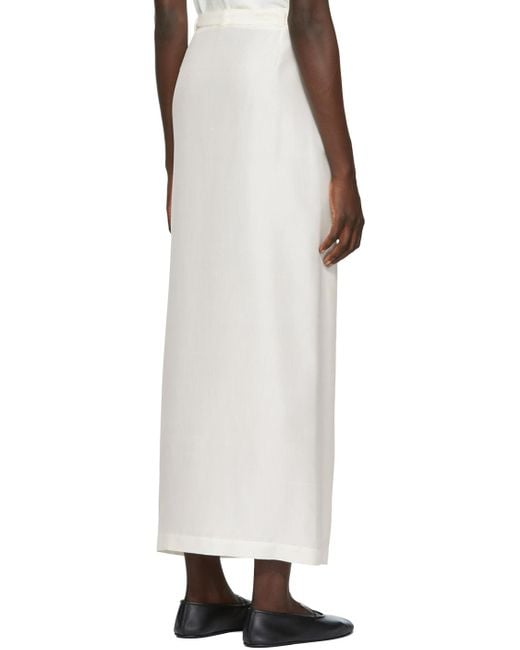 The Row White Ssense Exclusive Off- Olina Maxi Skirt