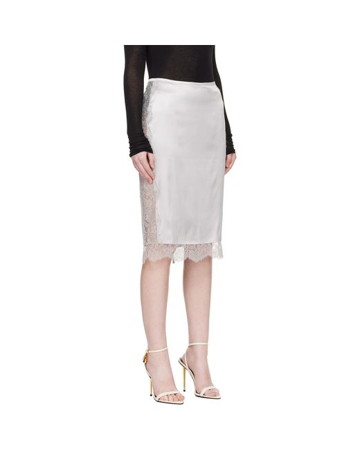 Tom Ford Black Knee-Length Midi Skirt