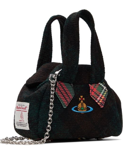 Vivienne Westwood Black Archive Mini Yasmine Bag