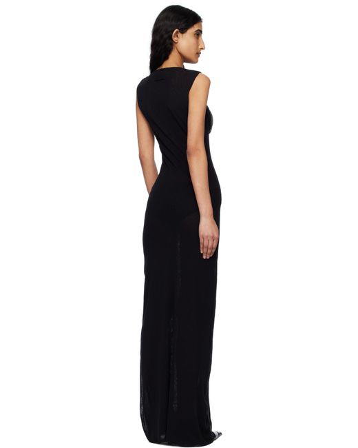 Jean Paul Gaultier ブラック 'The 3D Spirale' マキシワンピース Black
