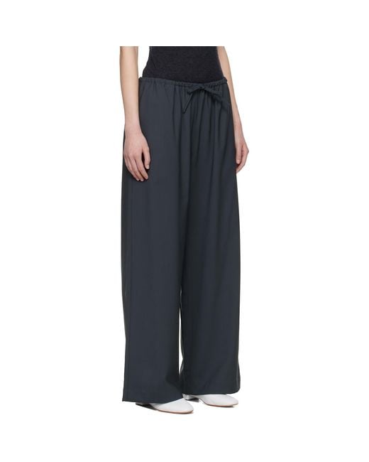 Cordera Black Tailored Drawstring Trousers