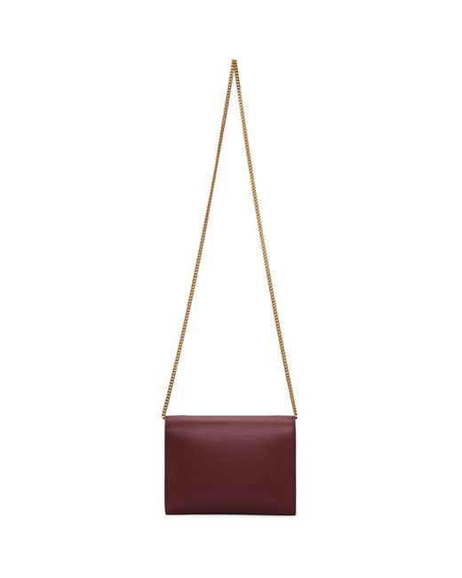 Saint Laurent Cassandra Monogram Clasp Bag in Red Lyst UK