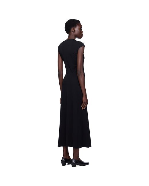Totême Black Everyday Midi Dress