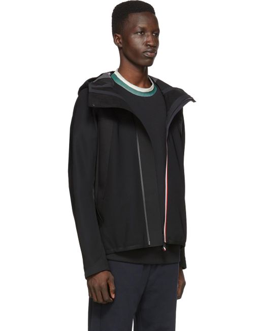 3 MONCLER GRENOBLE Black Maglia Zip-up 