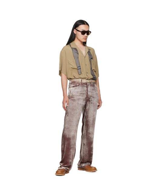 Magliano Multicolor Laser Flattone Silk Jeans for men