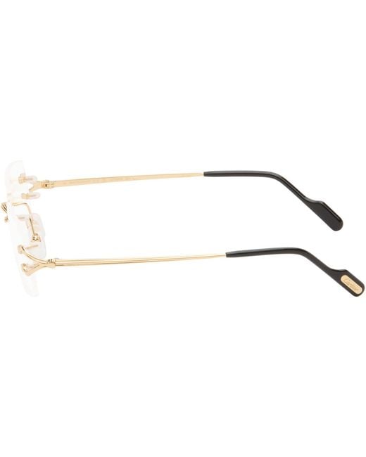 Cartier Black 'Décor C Classique De Glasses for men