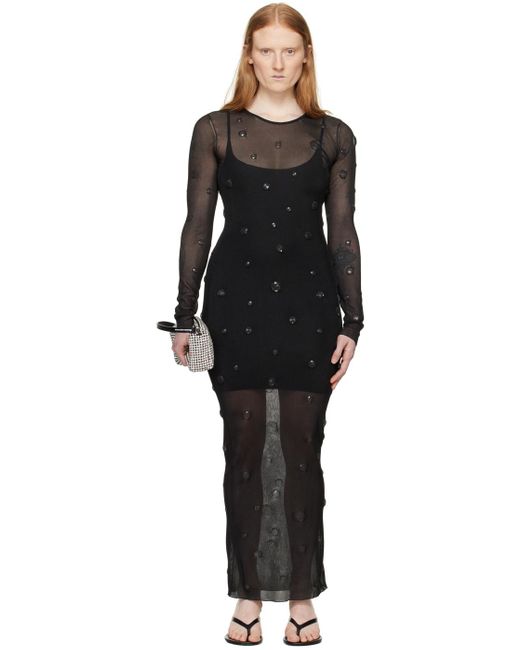Alexander Wang Black Gem Maxi Dress