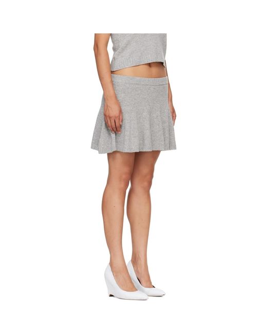 GIMAGUAS Gray Sindi Miniskirt