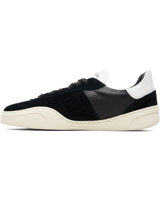Acne Black Leather Sneakers for men