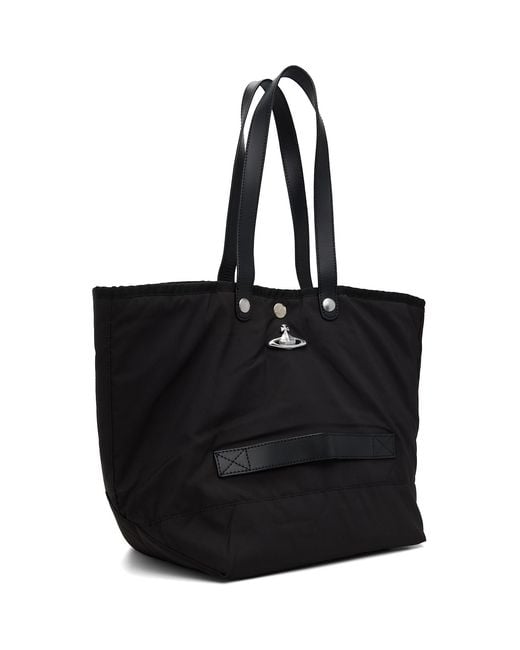 Vivienne Westwood Black Utility Small Shopper Tote for men