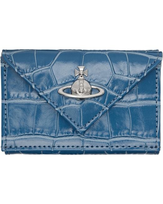 Vivienne Westwood Blue Envelope Billfold Wallet