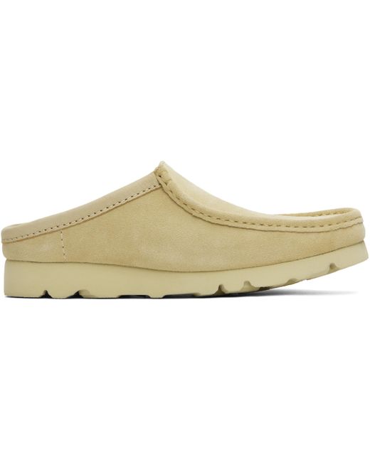 Clarks Black Wallabee Slip-On Loafers for men