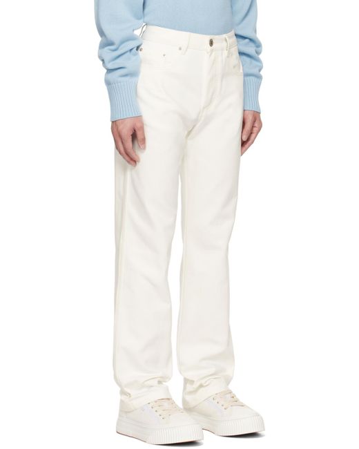 AMI Off-white Straigh-fit Jeans for men