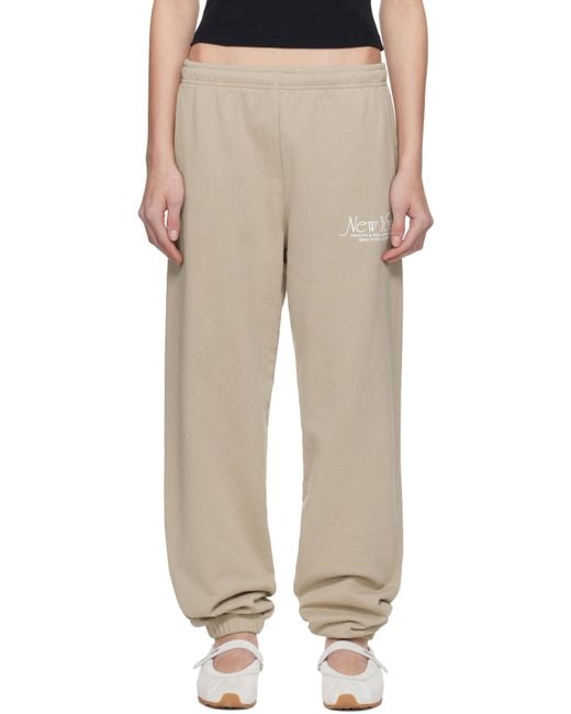 Sporty & Rich ベージュ Ny 94 スウェットパンツ Natural