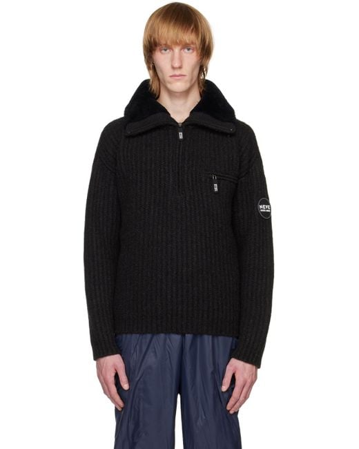 Giorgio Armani Black Neve Sweater for men