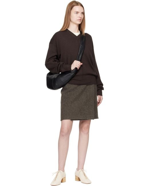 Lemaire Black Medium Croissant Bag