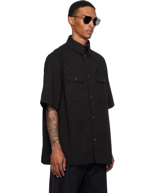 メンズ Willy Chavarria ブラック Corcoran ワークシャツ Black