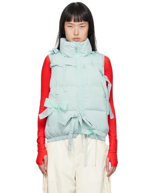 Sandy Liang Red Marius Puffer Vest