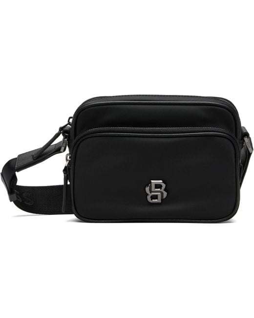 Boss Black Crossbody Double B Monogram Bag for men
