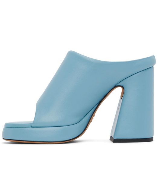 Proenza Schouler Blue Forma Platform Sandals