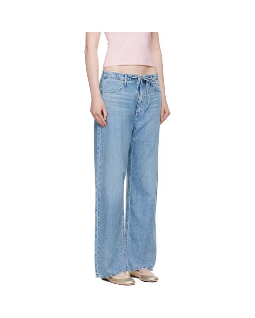 Rag & Bone Blue Phoebe Denim Beach Jeans