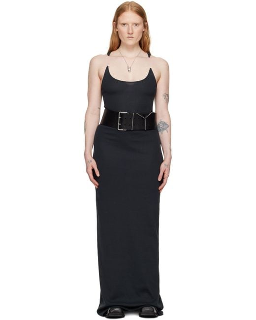 Y. Project Black Invisible Strap Maxi Dress