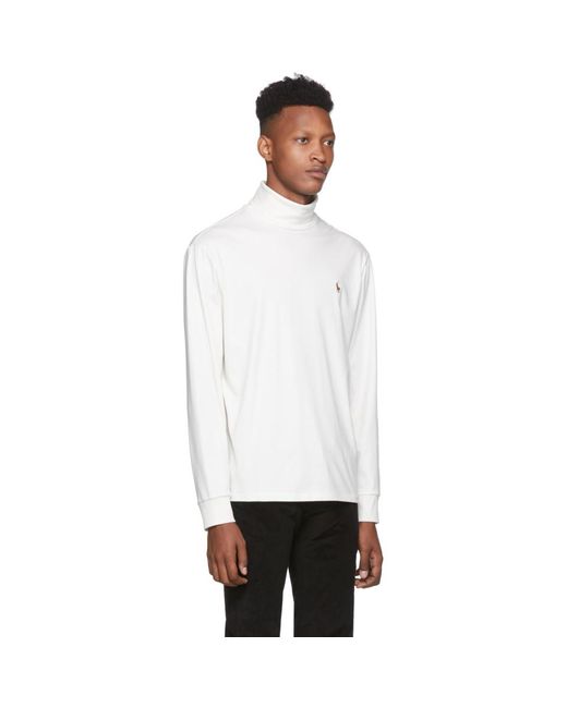 Polo Ralph Lauren White Turtleneck for Men | Lyst