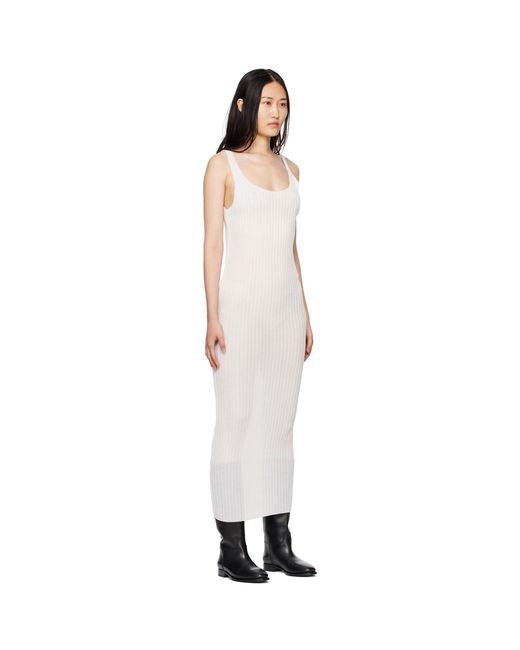 Subtle Le Nguyen Black Plissé Tank Maxi Dress