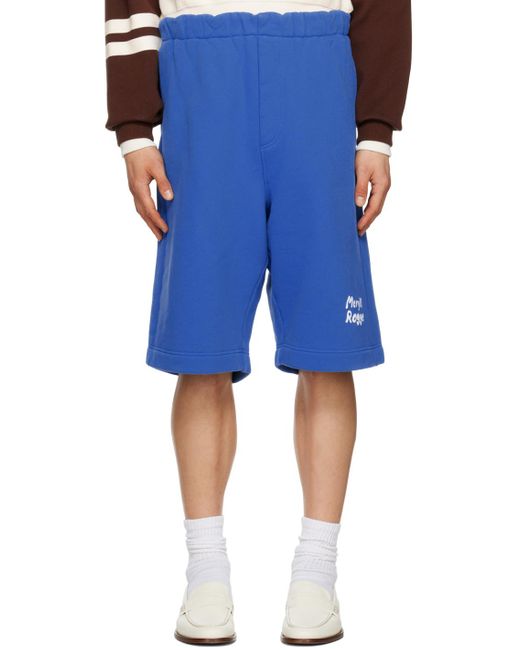 MERYLL ROGGE Blue Sweat Shorts for men