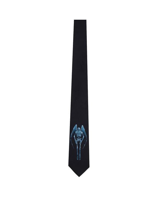 Our Legacy Black Graphic Tie for men