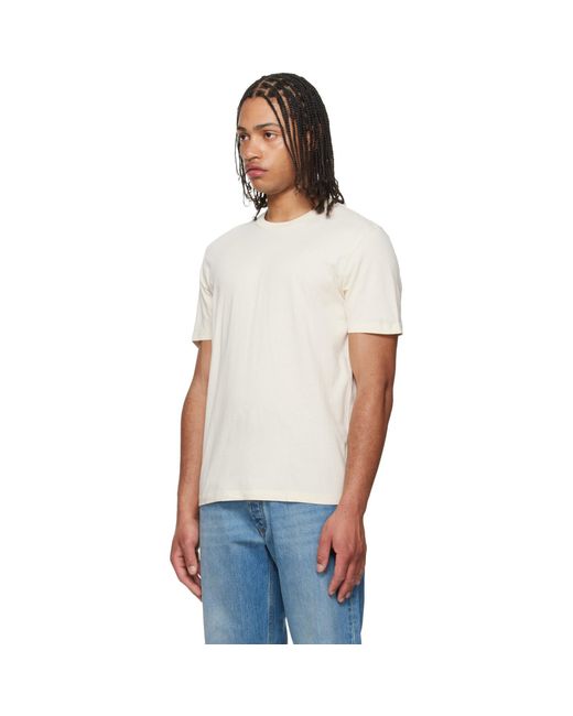 Maison Margiela White Three-Pack Shades Cotton Jersey T-Shirts for men